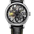 Aerowatch Aerowatch 1942 50981 NO22  50981 NO22 механические мужские часы прозрачный циферблат, браслет кожаный — вид спереди